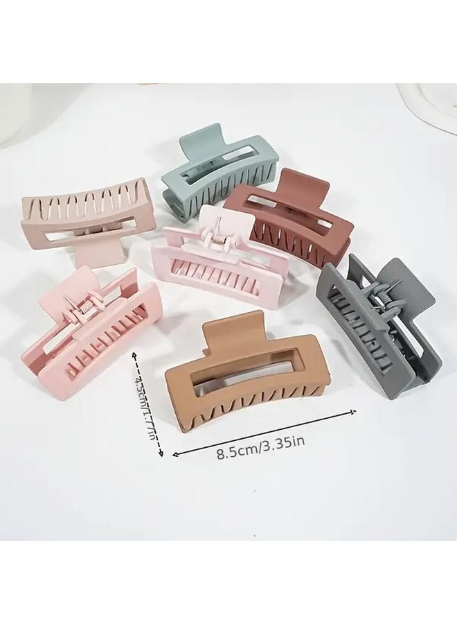 12pcs Multi Color Hair Claw Clips Non Slip Durable Matte Finish For Women - Image 4